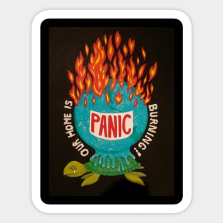 Burning Planet Sticker